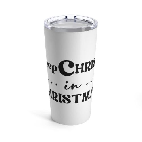 Home/travel Accessories, Insulated Tumbler 20oz, Keep Christ In Christmas, Christian Holiday