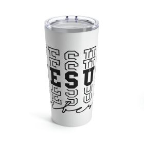 Insulated Tumbler 20oz, Jesus Vibes Christian Inspiration