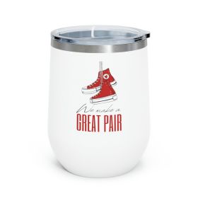 Insulated Tumbler - 12oz, Say It Soul We Make a Great Pair, Red