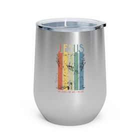 Insulated Tumbler - 12oz, Jesus The Truth The Way The Life, Christian Inspiration, S2