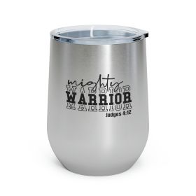 Insulated Tumbler - 12oz, Mighty Warrior - Christian Inspiration